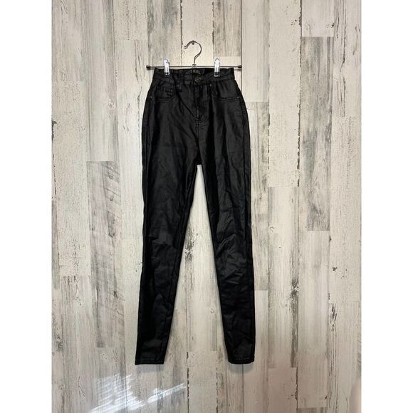Black faux leather pants - Picture 1 of 9